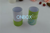 Lamination Tube Shape Custom Printed Gift Boxes W / Curled Edge With Separate Lid